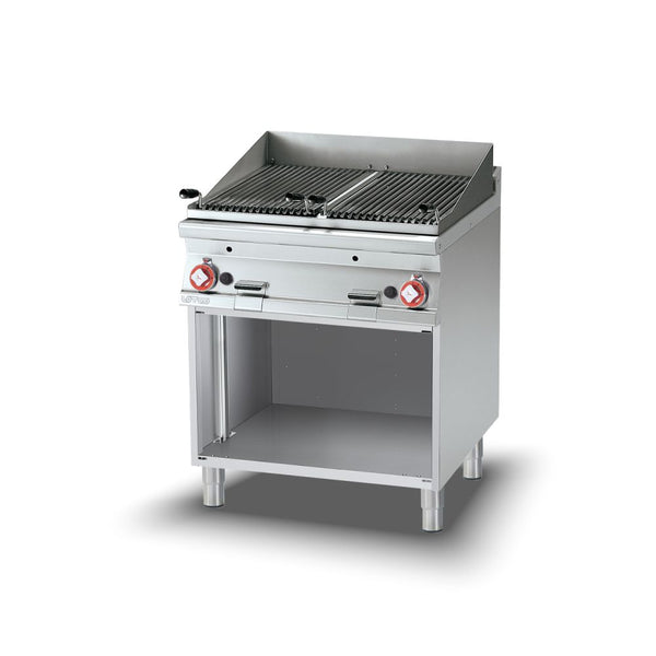 LOTUS σχαριέρα αερίου επιδαπέδια διπλή 80 cm CW-98G