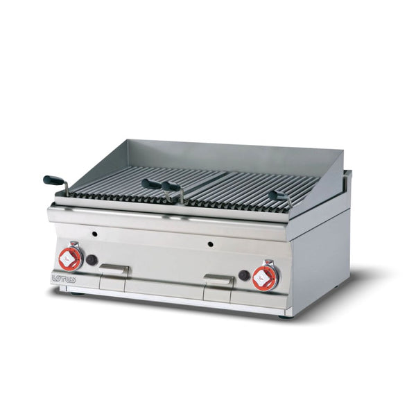 LOTUS σχαριέρα αερίου επιτραπέζια διπλή 80 cm CWT-68G