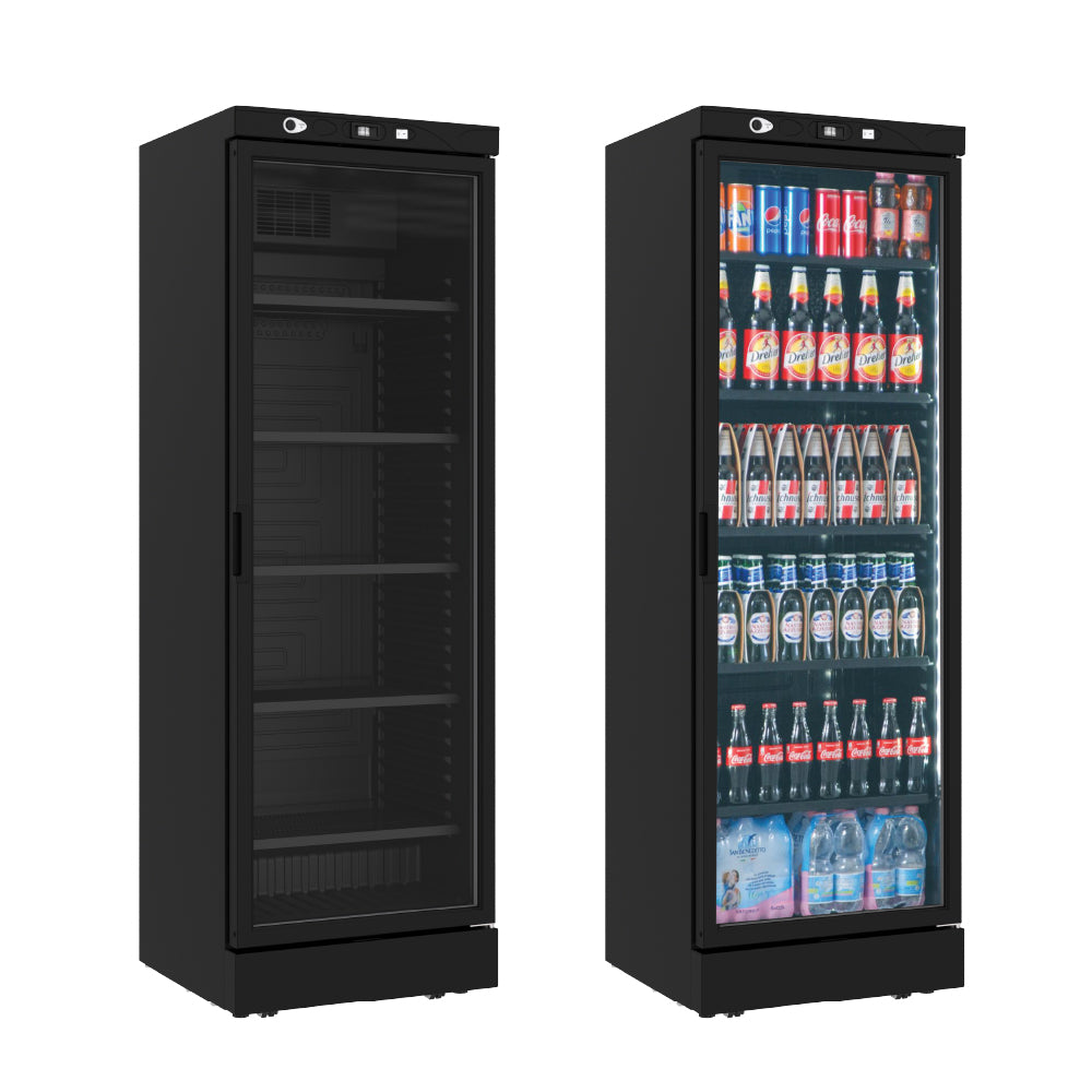 METALFRIO ψυγείο βιτρίνα αναψυκτικών μαύρη 382 L CL372 VG Black