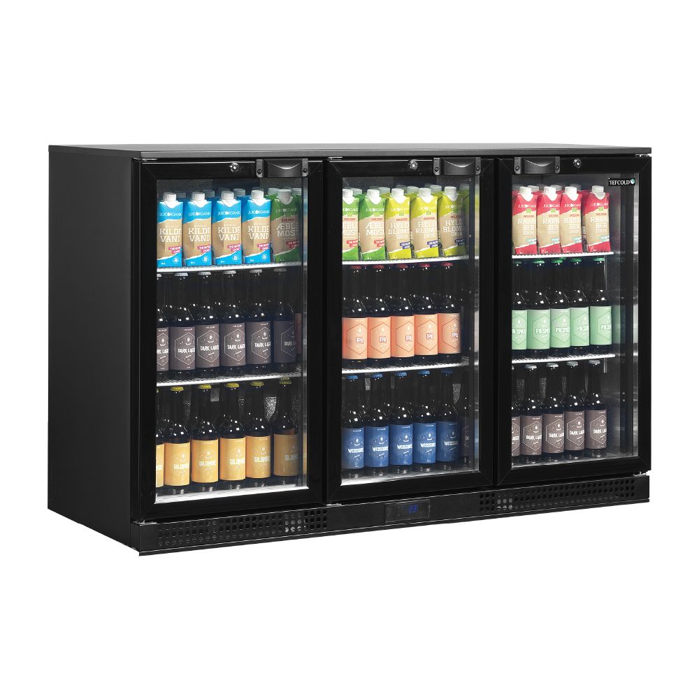 TEFCOLD ψυγείο back bar με 3 ανοιγόμενες πόρτες 300 L DB301H-3