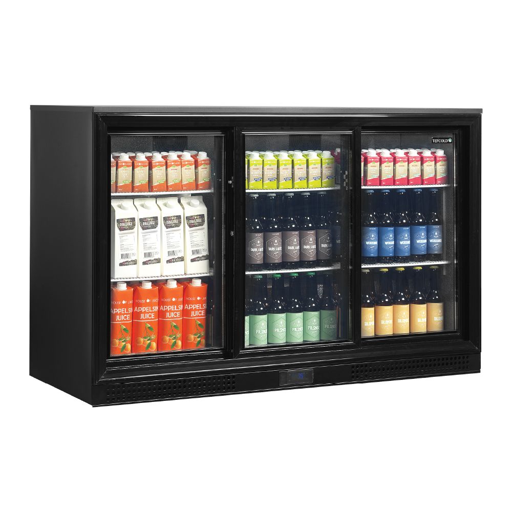 TEFCOLD ψυγείο back bar με 3 συρόμενες πόρτες 300 L DB301S-3