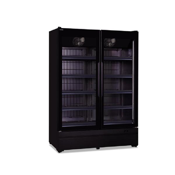KLIMAITALIA βιτρίνα κατάψυξης δίπορτη μαύρη 910 L ROMA 137 BT BLACK