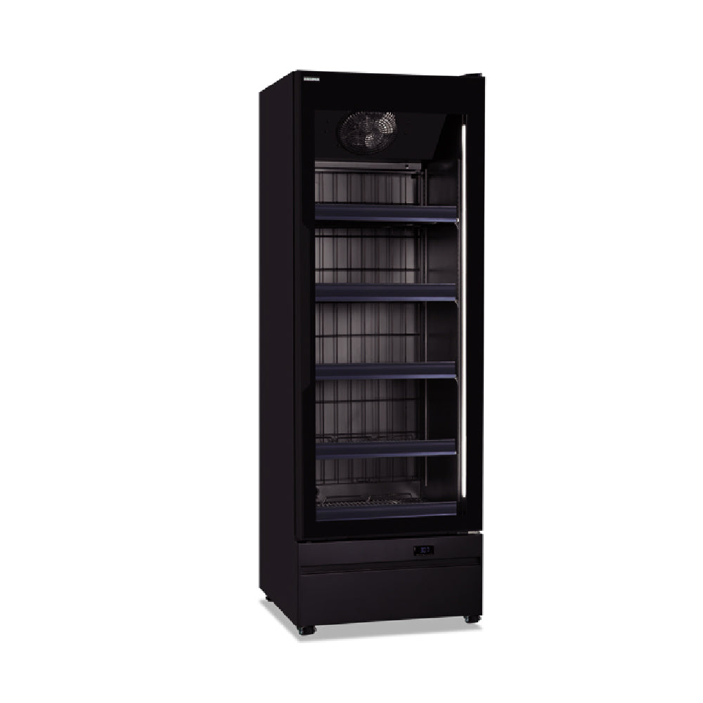 KLIMAITALIA βιτρίνα κατάψυξης μονή μαύρη 415 L ROMA 68 BT BLACK
