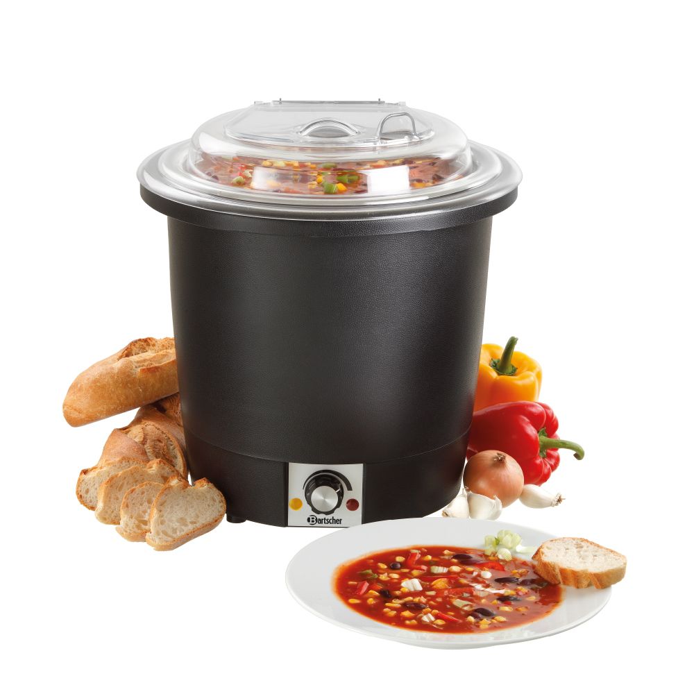 BARTSCHER σουπιέρα ηλεκτρική slim 10 L με διάφανο καπάκι 100048