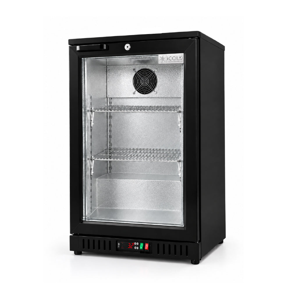 ICOLD ψυγείο back bar με γυάλινη πόρτα 103 L BB-108HS Εσωτερικό inox