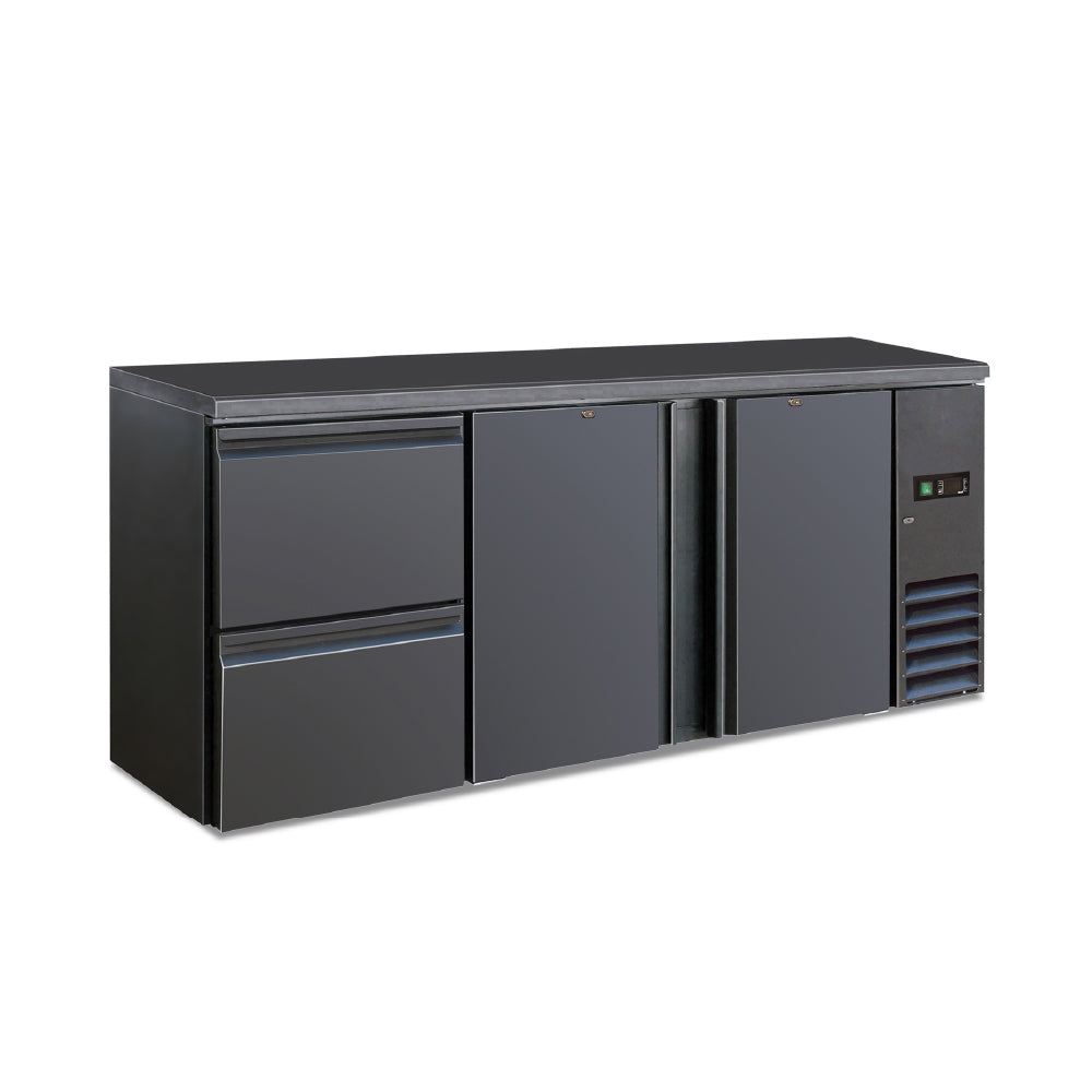 KLIMAITALIA ψυγείο back bar τυφλό με 2 πόρτες & 2 συρτάρια 537 L BB 322 SD