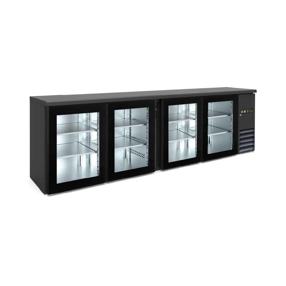 KLIMAITALIA ψυγείο back bar με 4 γυάλινες πόρτες 698 L BB 400 GD