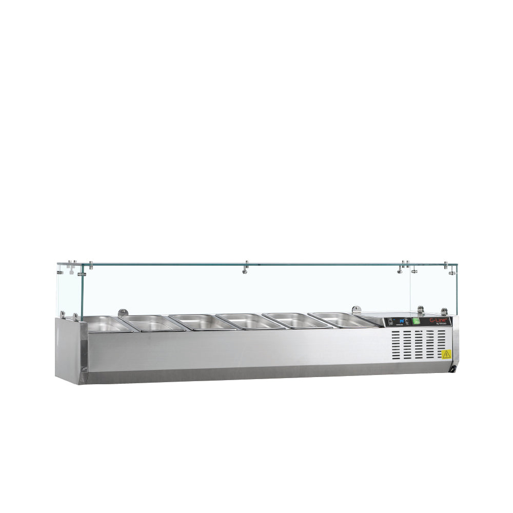 TEFCOLD βιτρίνα σαλατών set up 150 cm για 6 GN 1/3 GVC38-150
