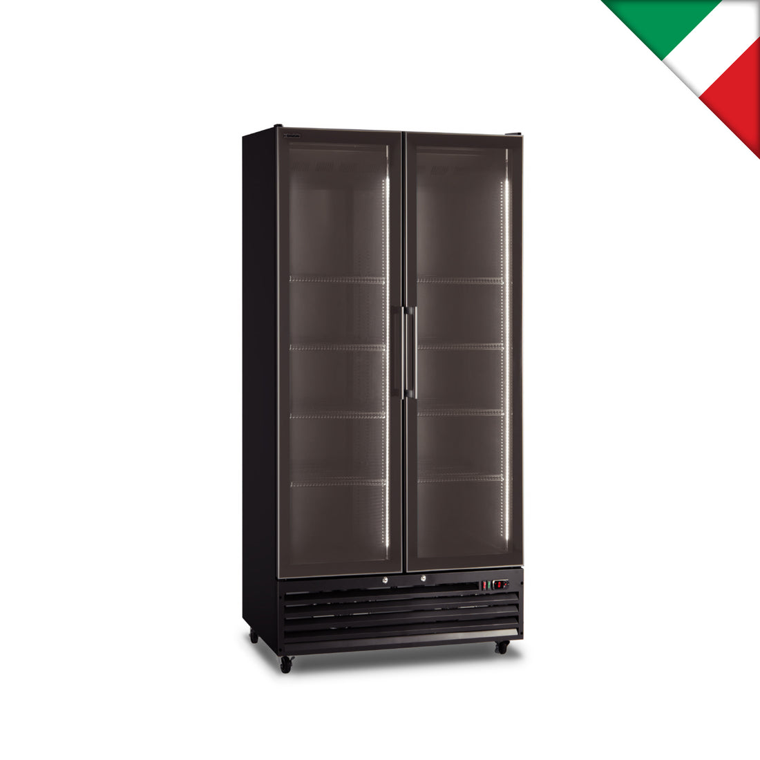 KLIMAITALIA ψυγείο βιτρίνα αναψυκτικών δίπορτη 1000 L ICOOL 110 JUMBO BLACK