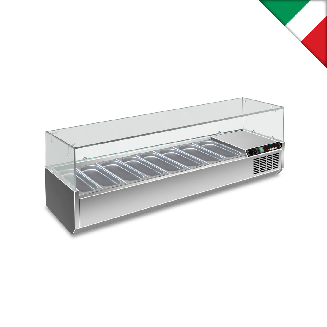 KLIMAITALIA βιτρίνα σαλατών set up 180 cm για 8 GN 1/3 RWX 1802