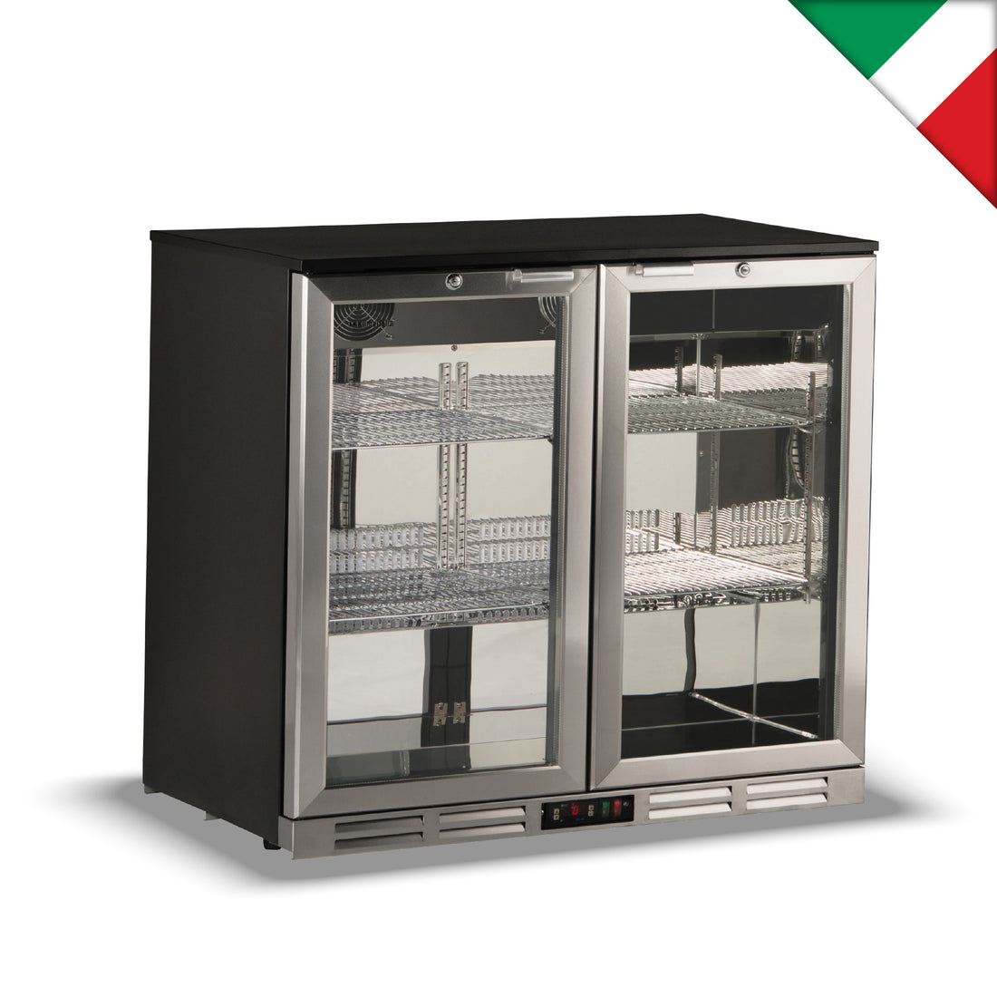KLIMAITALIA ψυγείο back bar inox δίπορτο 202 L S 185 XH