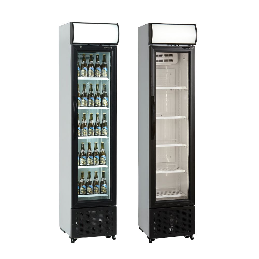TEFCOLD ψυγείο βιτρίνα αναψυκτικών στενή 182 L FSC175H