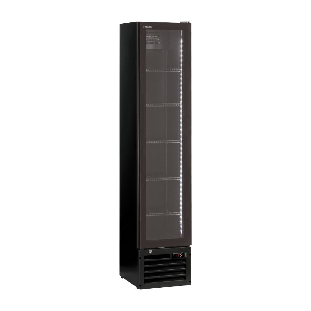 KLIMAITALIA ψυγείο βιτρίνα αναψυκτικών στενή 164 L THIN COOLER BLACK