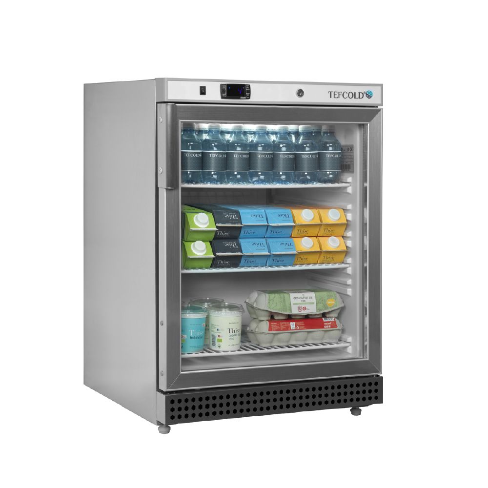 TEFCOLD ψυγείο βιτρίνα με γυάλινη πόρτα 130 L UR200SG