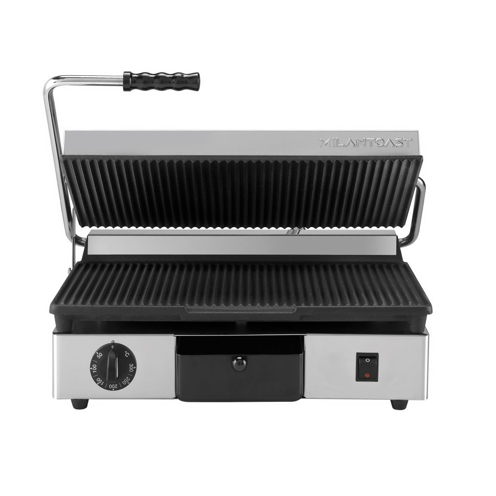 MILANTOAST τοστιέρα μεσαία 43x25 cm 16030 Ραβδωτή πάνω-κάτω