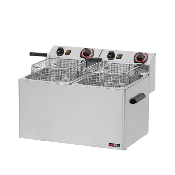 REDFOX φριτέζα ηλεκτρική διπλή 8+8 L τριφασική 12 kW FE 77 T