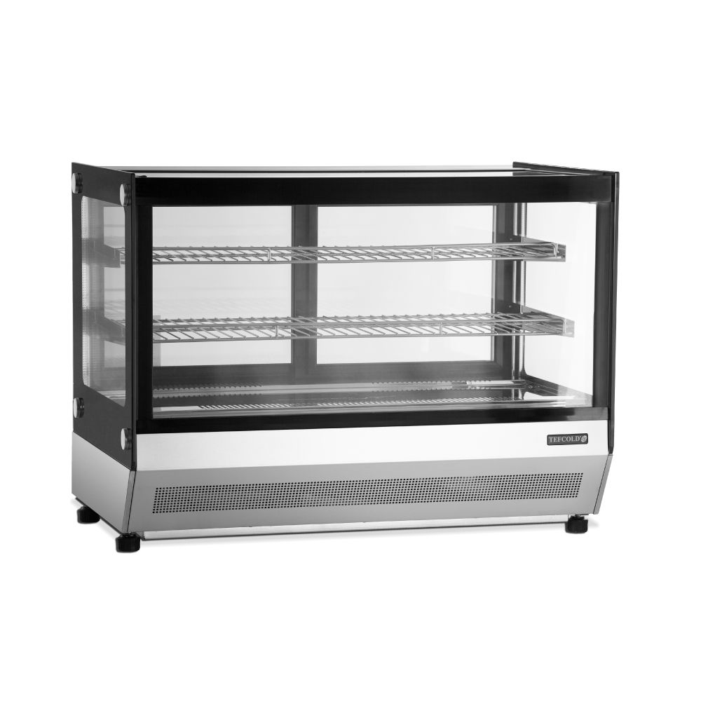 TEFCOLD βιτρίνα συντήρησης επιτραπέζια μαύρη 160 L LCT900F/BLACK
