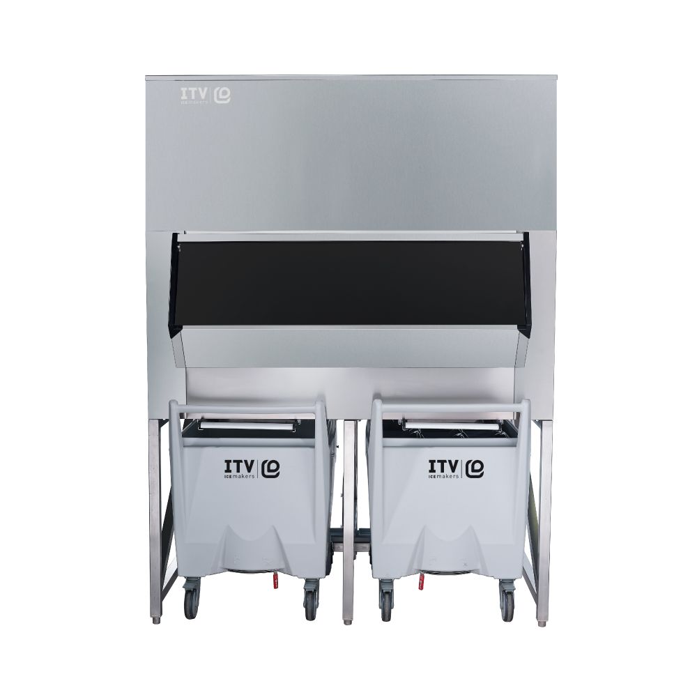 ITV αποθήκη πάγου 812 kg με 2 καρότσια SCD800