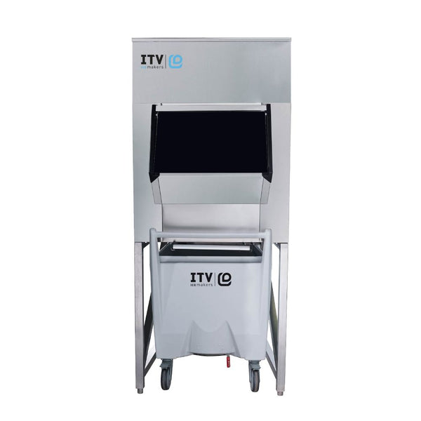 ITV αποθήκη πάγου 300 kg με καρότσι 112 kg SCS300
