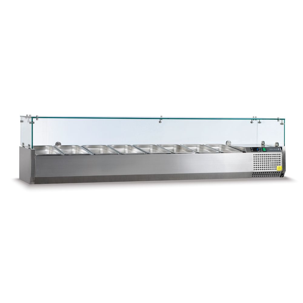 TEFCOLD βιτρίνα σαλατών set up 180 cm για 8 GN 1/4 VK33-180