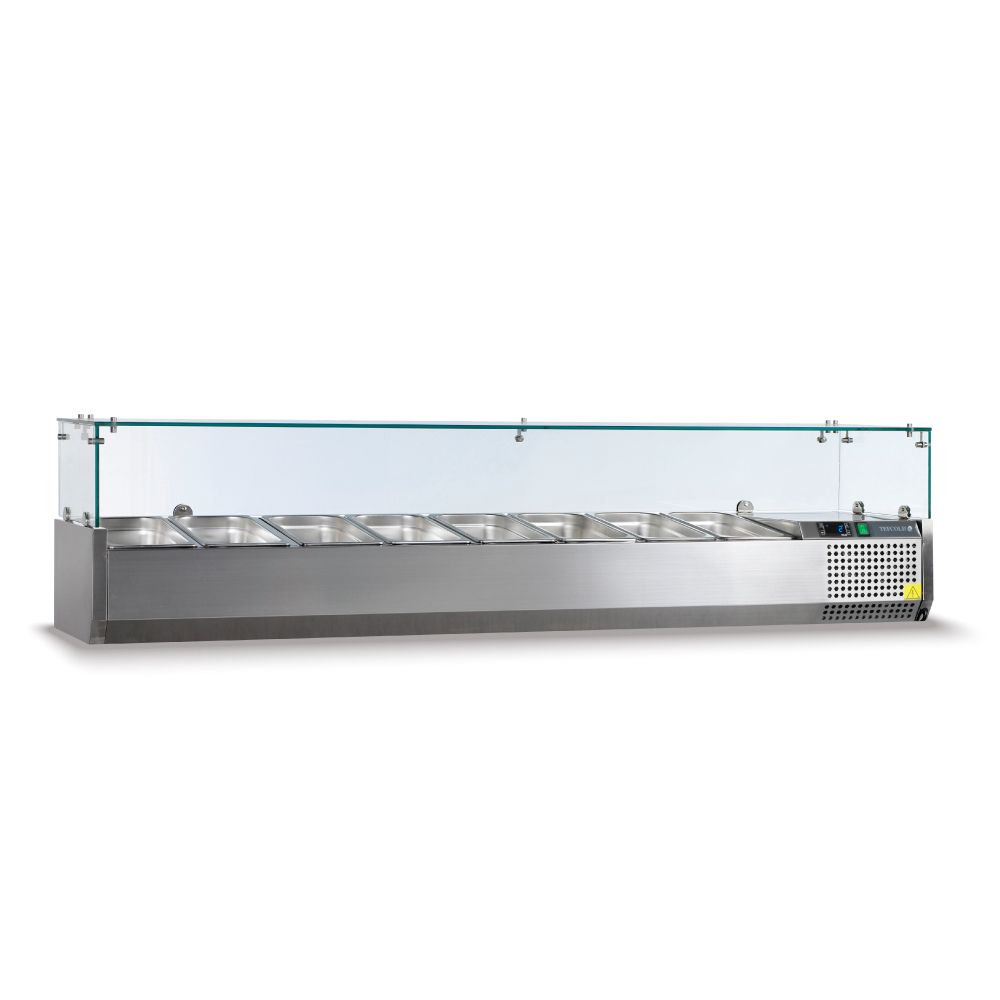 TEFCOLD βιτρίνα σαλατών set up 180 cm για 8 GN 1/3 VK38-180