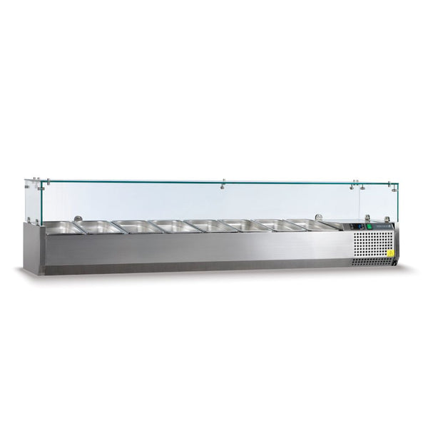 TEFCOLD βιτρίνα σαλατών set up 180 cm για 8 GN 1/3 VK38-180