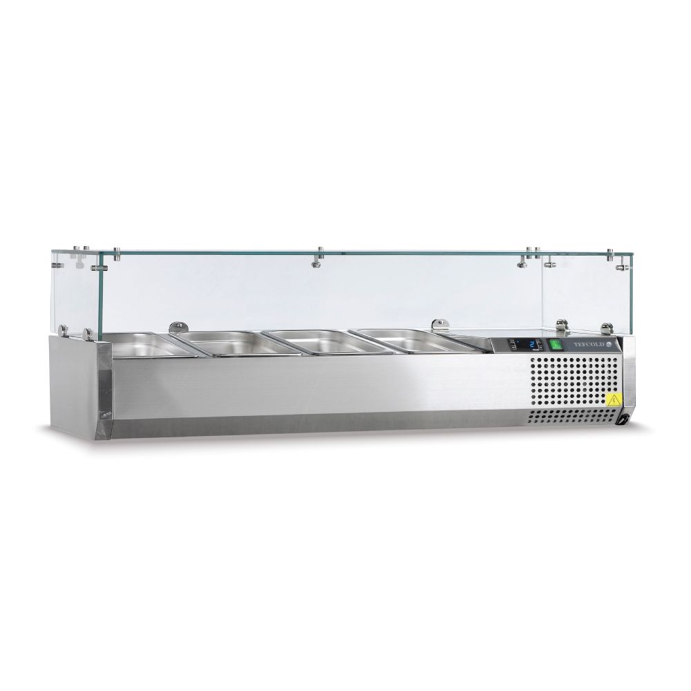 TEFCOLD βιτρίνα σαλατών set up 120 cm για 5 GN 1/4 VK33-120